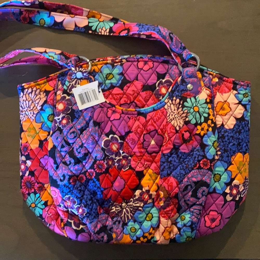 NWT Vera Bradley Glenna Satchel: Floral Fiesta